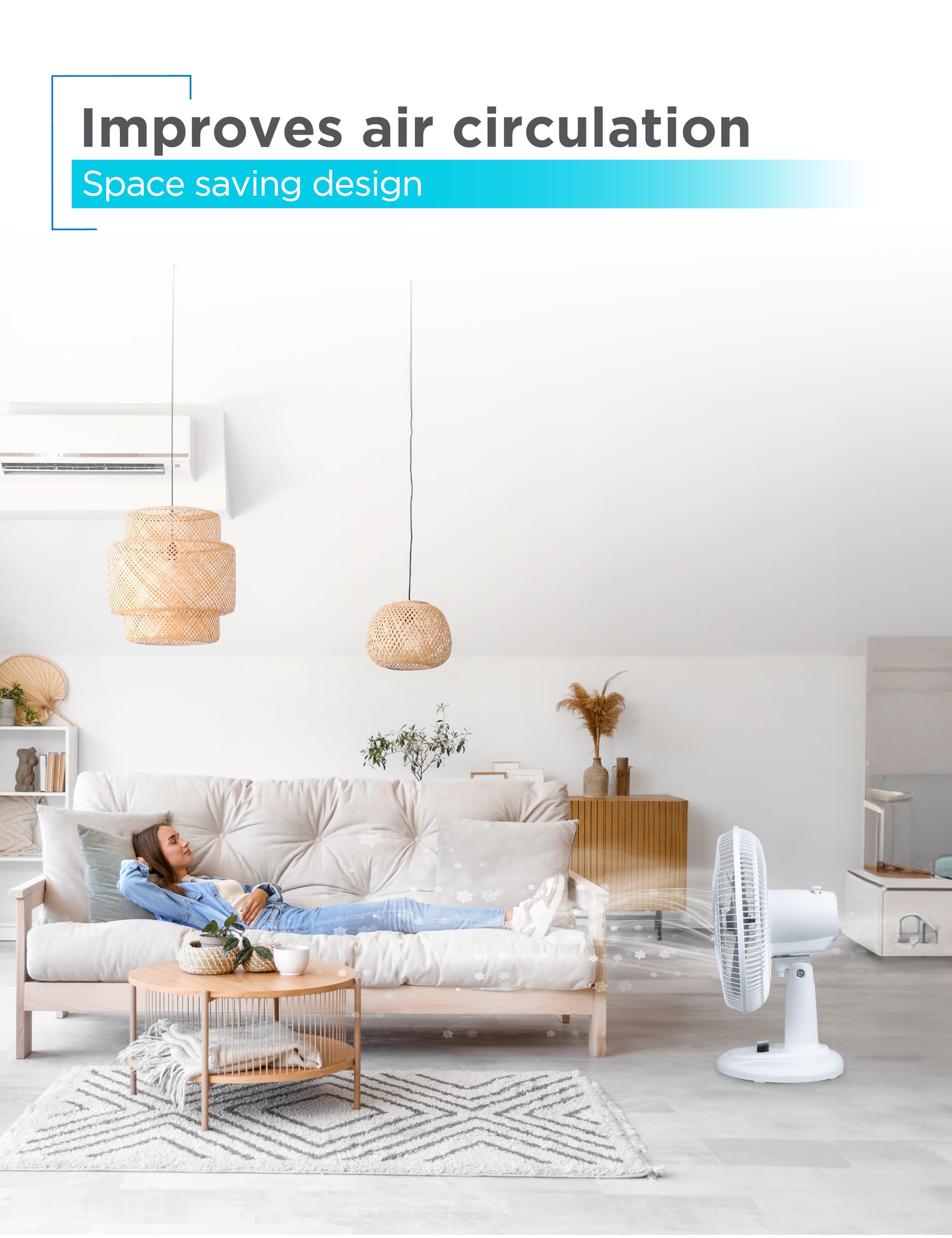 Foto 3 pulgar | Ventilador De Escritorio Black+decker De 12 Pulgadas Con 3 Ajustes De Velocidad, Blanco - Venta Internacional.