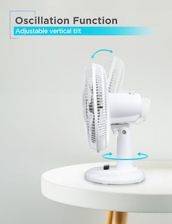 Foto 3 | Ventilador De Escritorio Black+decker De 12 Pulgadas Con 3 Ajustes De Velocidad, Blanco - Venta Internacional.