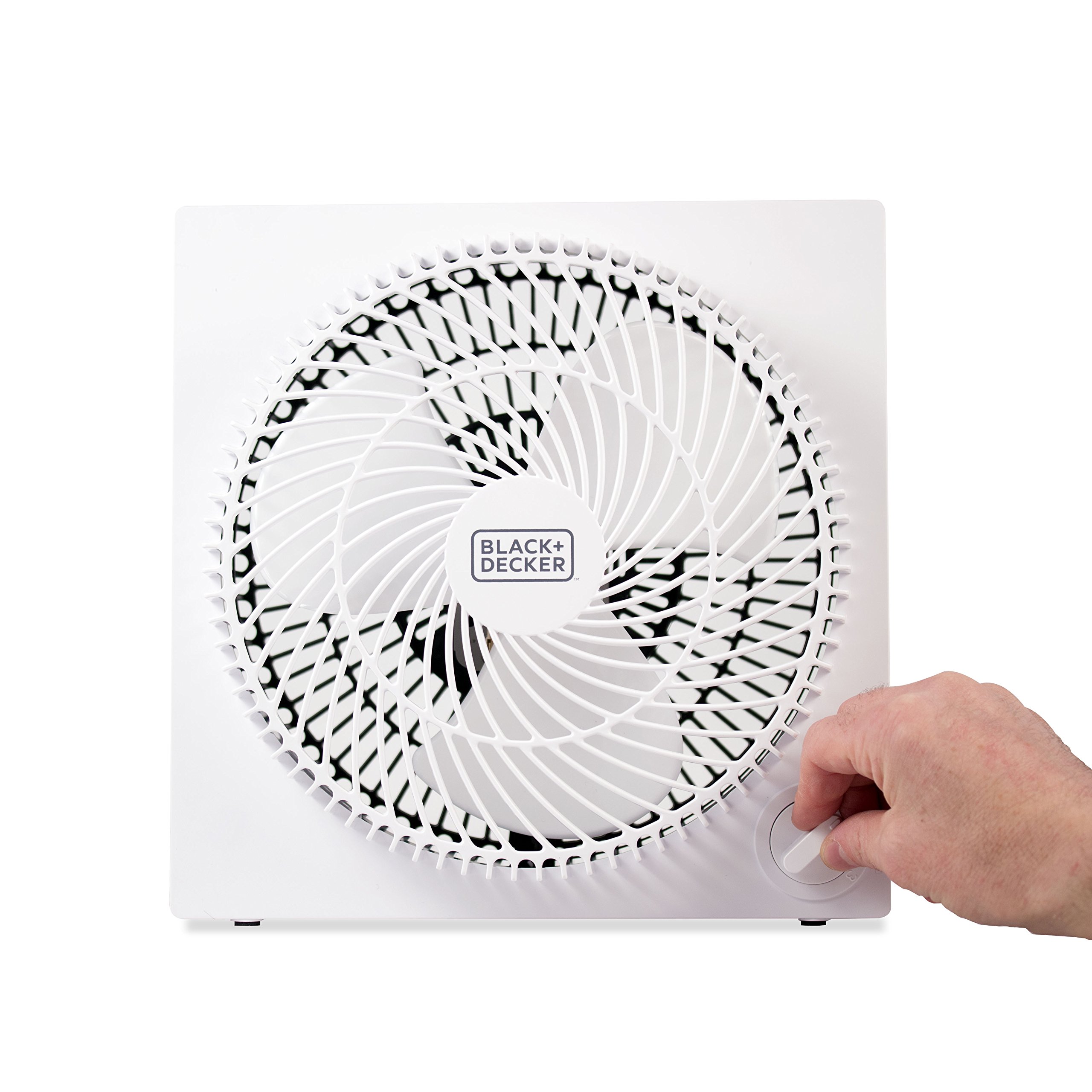 Foto 6 pulgar | Ventilador De Caja Black + Decker Portátil De 23 Cm Con 3 Ajustes De Velocidad, Color Blanco - Venta Internacional.