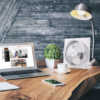 Foto 6 | Ventilador De Caja Black + Decker Portátil De 23 Cm Con 3 Ajustes De Velocidad, Color Blanco - Venta Internacional.