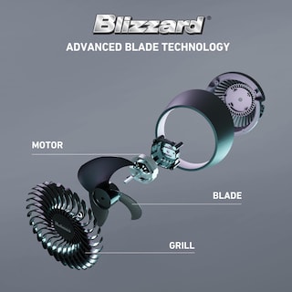 Foto 2 | Ventilador Digital Con Circulación De Aire Holmes Blizzard 8 Negro - Venta Internacional.