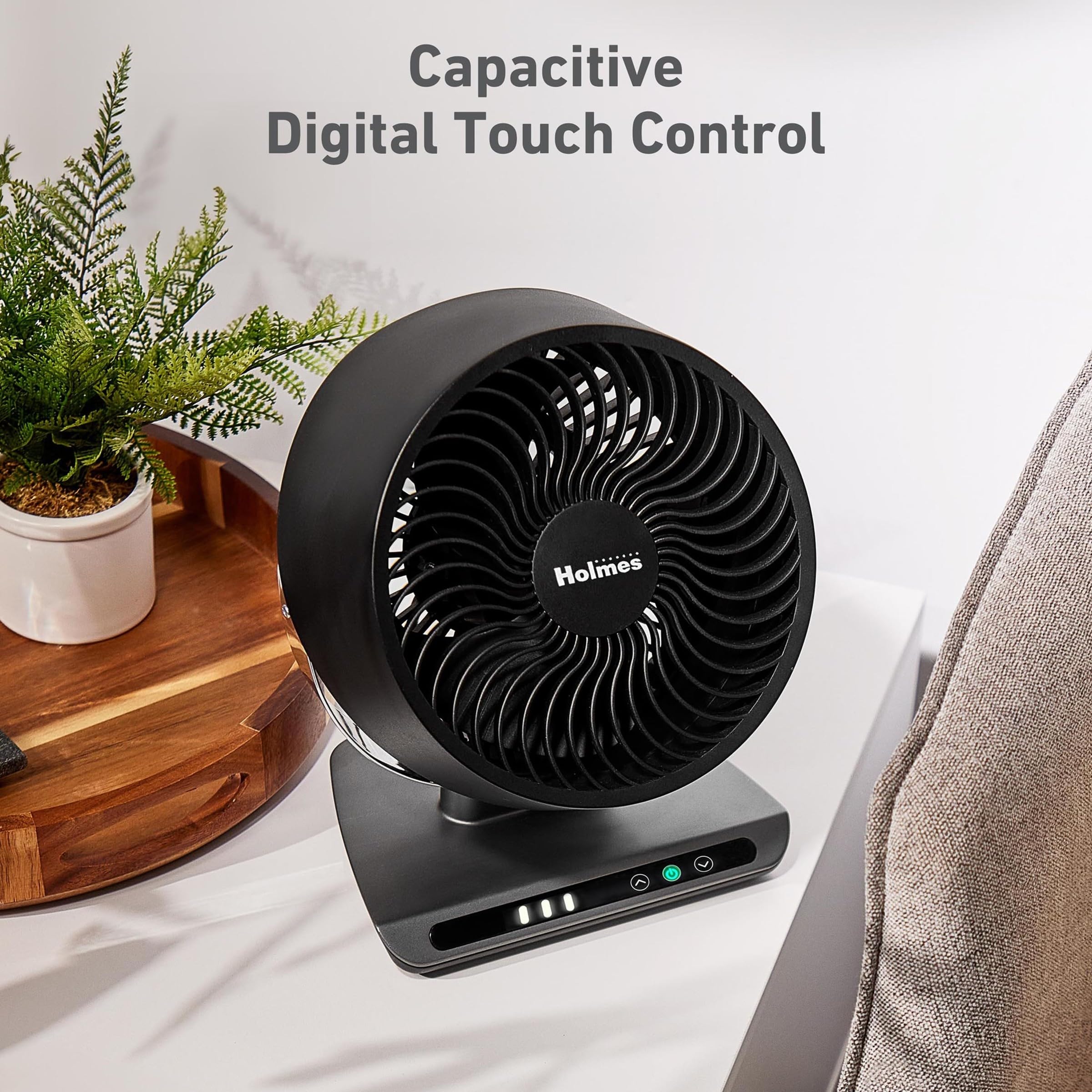 Foto 6 pulgar | Ventilador Digital Con Circulación De Aire Holmes Blizzard 8 Negro - Venta Internacional.