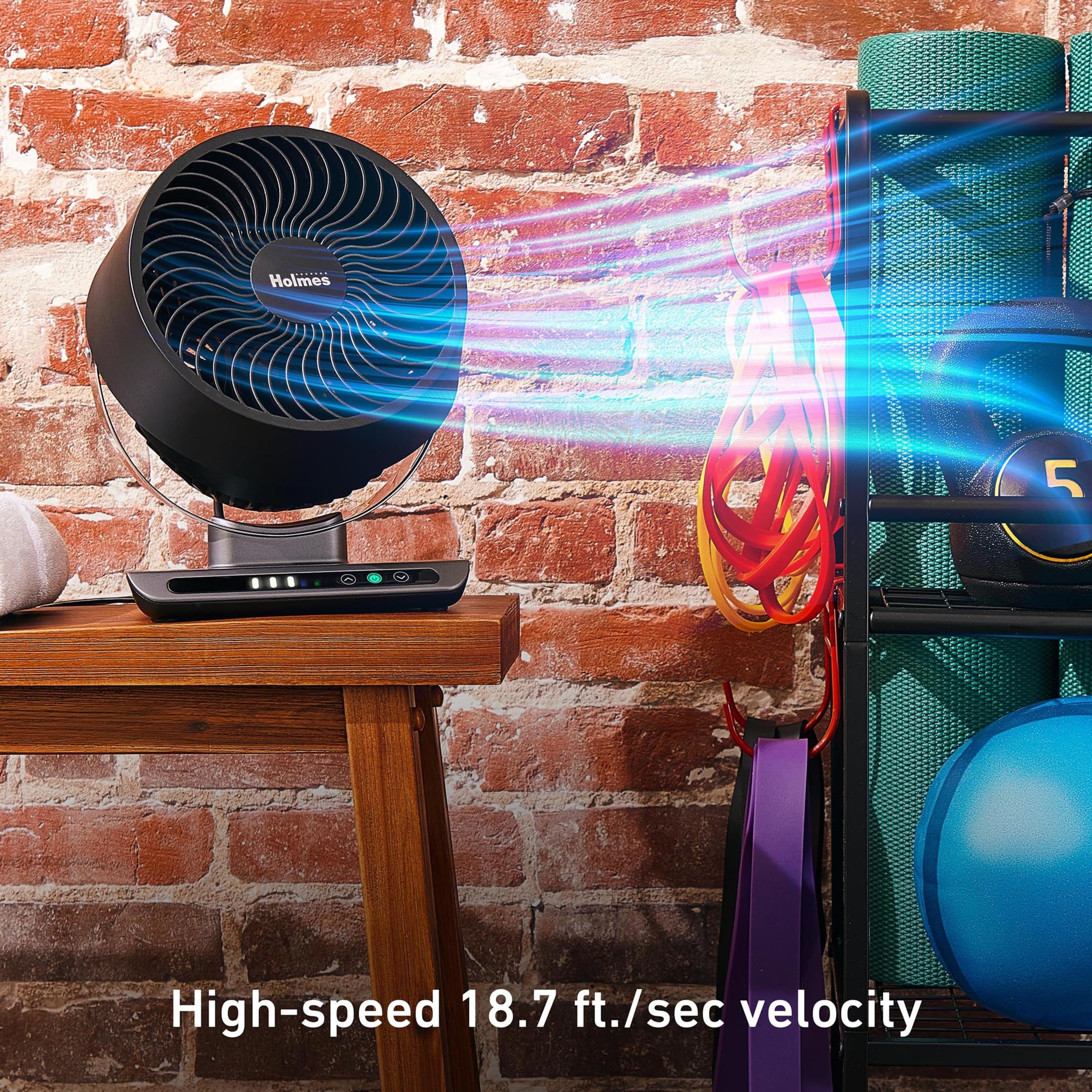 Foto 7 pulgar | Ventilador Digital Con Circulación De Aire Holmes Blizzard 8 Negro - Venta Internacional.