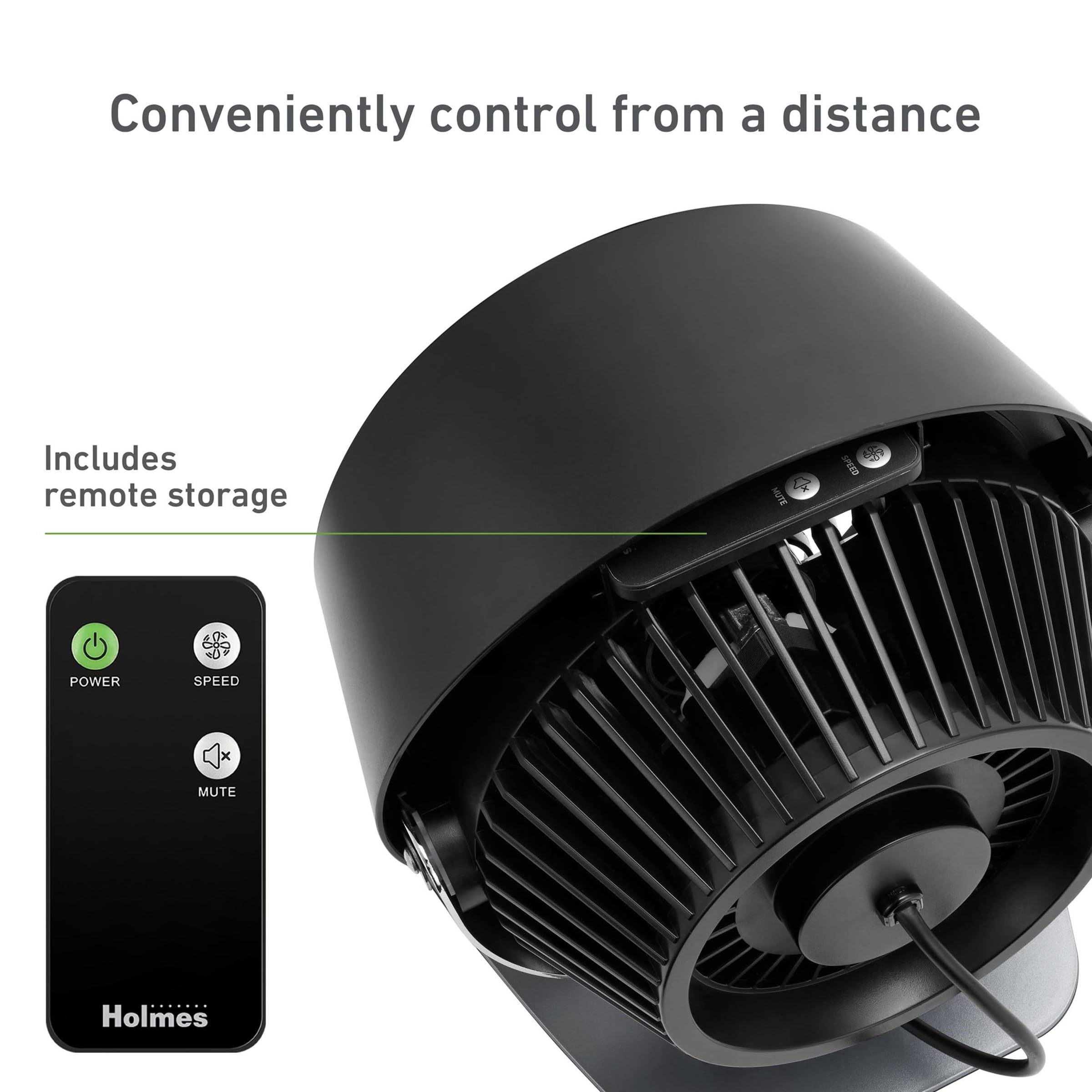 Foto 8 pulgar | Ventilador Digital Con Circulación De Aire Holmes Blizzard 8 Negro - Venta Internacional.