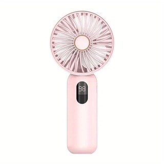Foto 1 | Miniventilador Portátil De Mano Digital De 3 Velocidades Con Carga Usb, Color Rosa - Venta Internacional.