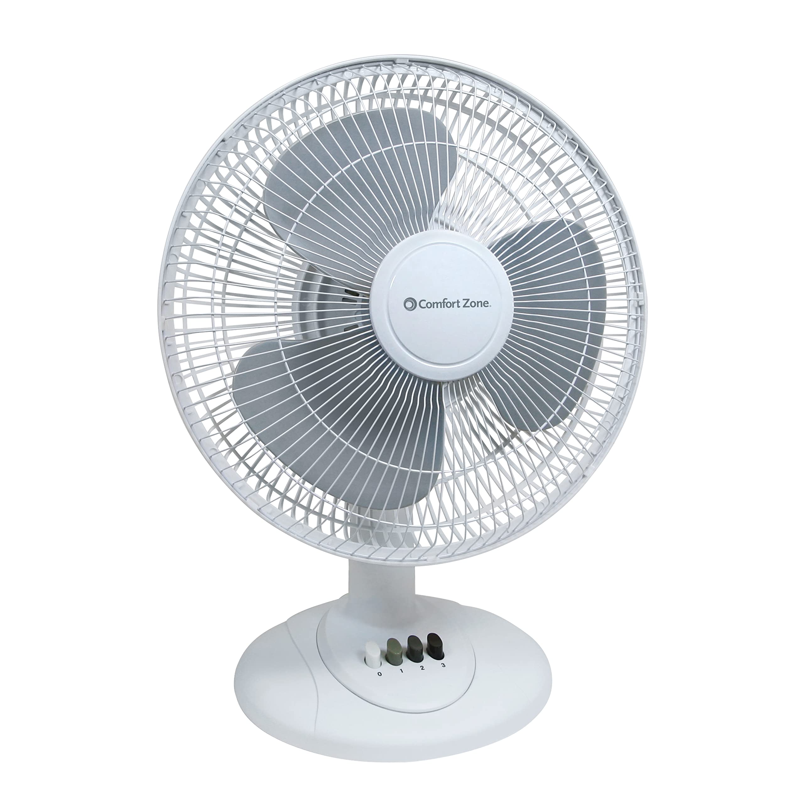 Foto 2 pulgar | Ventilador de Mesa Comfort Zone Cz121wt 30 Cm Oscilante De 3 Velocidades - Venta Internacional