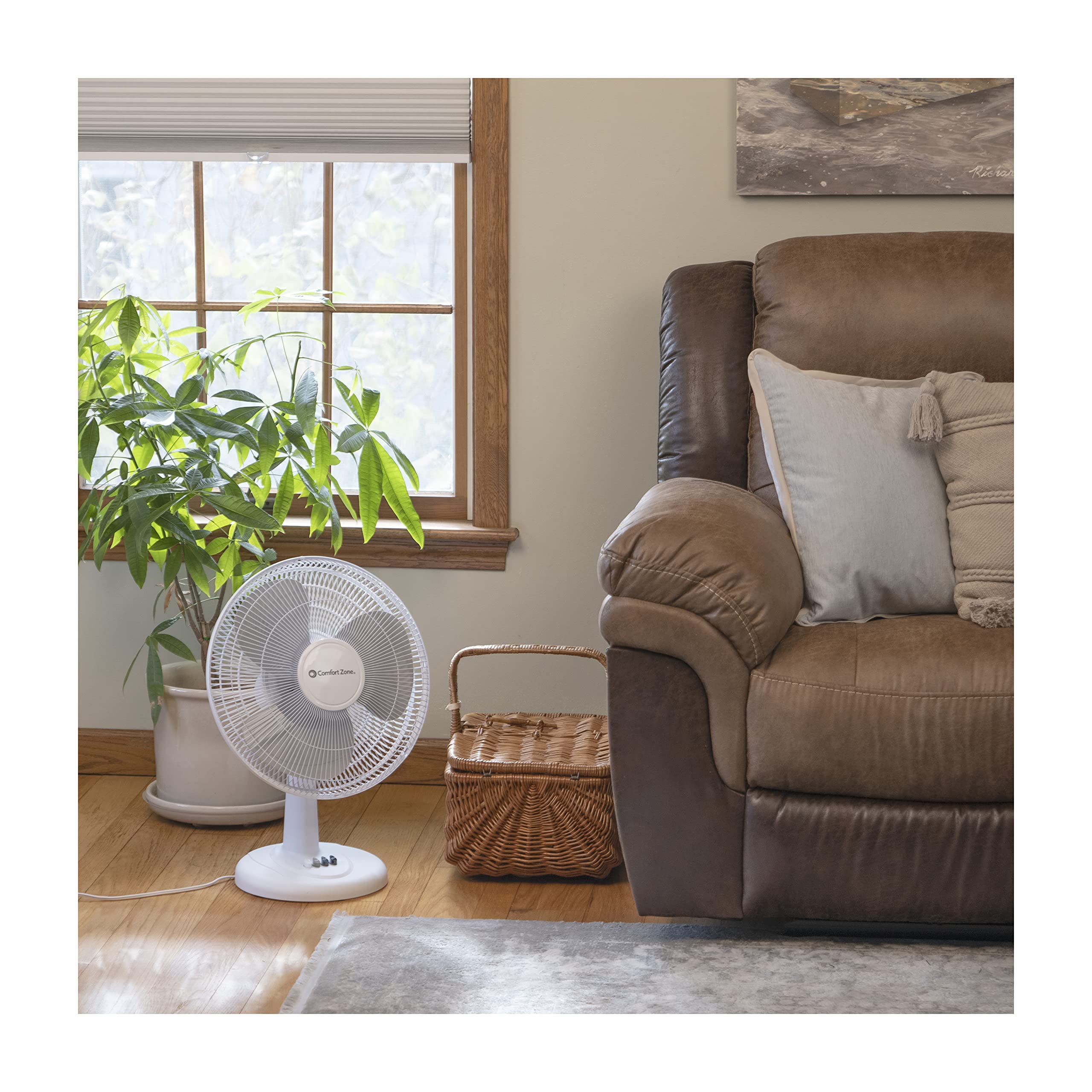 Foto 7 | Ventilador de Mesa Comfort Zone Cz121wt 30 Cm Oscilante De 3 Velocidades - Venta Internacional