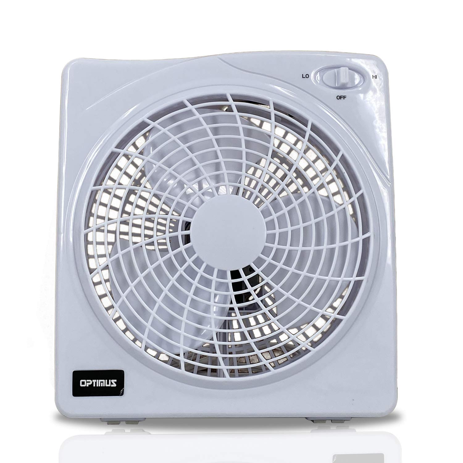 Foto 1 | Ventilador Eléctrico Optimus F-1022 10 De 2 Velocidades Blanco - Venta Internacional