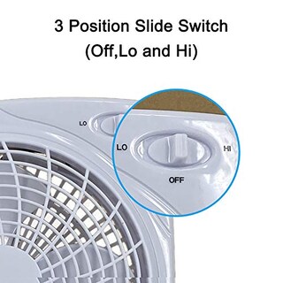 Foto 3 | Ventilador Eléctrico Optimus F-1022 10 De 2 Velocidades Blanco - Venta Internacional