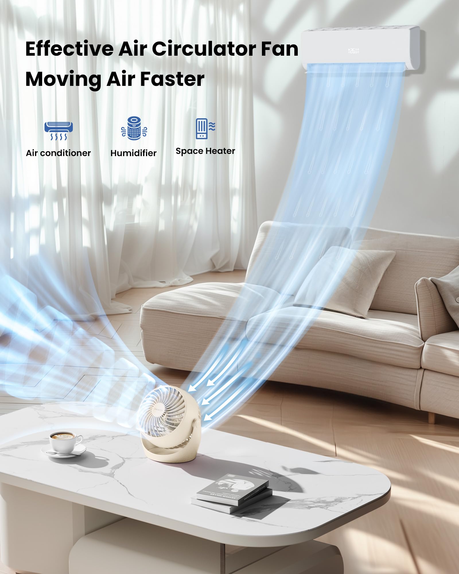 Foto 3 pulgar | Ventilador de Escritorio Gaiatop Portátil-Venta Internacional