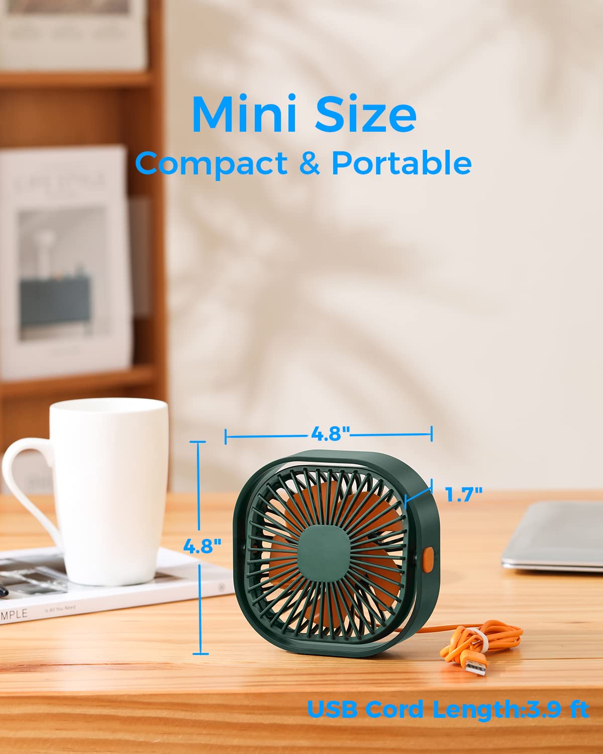 Foto 5 pulgar | Ventilador de Escritorio Rjvw Portátil-Venta Internacional