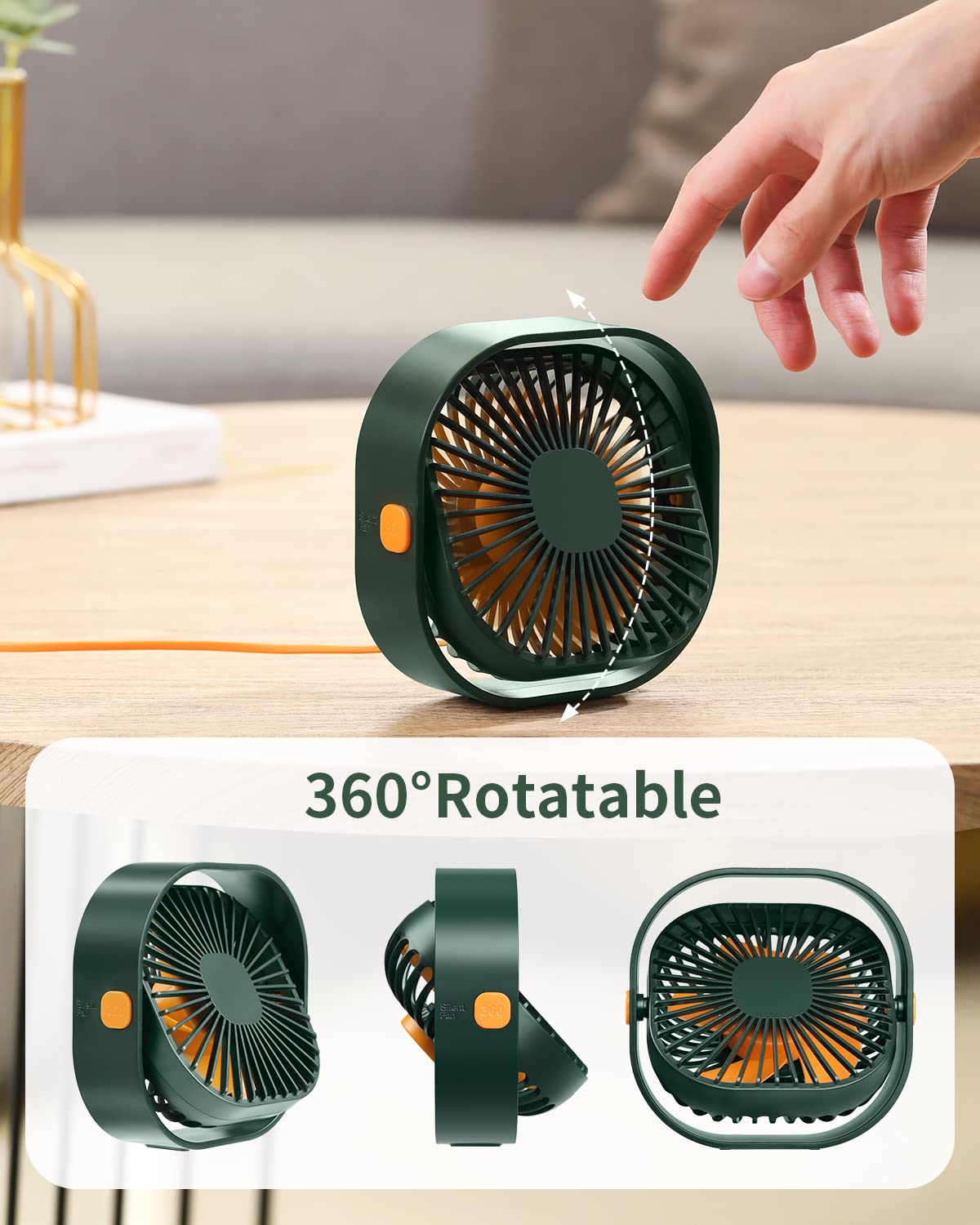 Foto 7 pulgar | Ventilador de Escritorio Rjvw Portátil-Venta Internacional