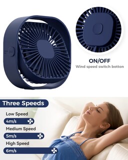 Foto 4 | Ventilador de Escritorio Rjvw Portátil-Venta Internacional