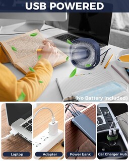 Foto 5 | Ventilador de Escritorio Rjvw Portátil-Venta Internacional