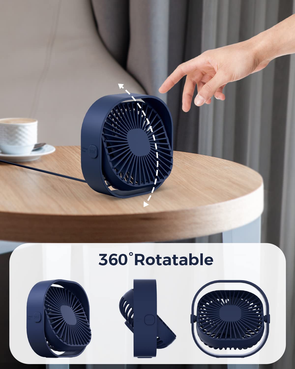 Foto 7 pulgar | Ventilador de Escritorio Rjvw Portátil-Venta Internacional