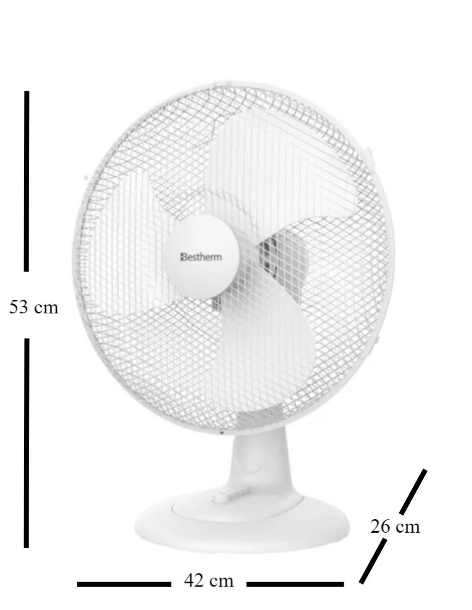 Foto 4 | Ventilador de Mesa Bestherm FT40A de 16 Pulgadas 127v