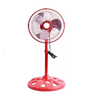 Foto 1 | Ventilador de Pedestal Playbox Rojo Metálico 12 " con 3 Aspas Giratorio