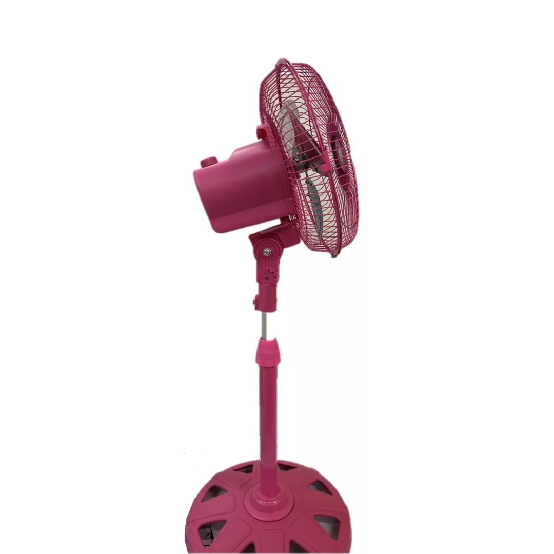 Foto 3 pulgar | Ventilador de Pedestal Playbox Rojo Metálico 12 " con 3 Aspas Giratorio