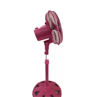Foto 2 | Ventilador de Pedestal Playbox Rojo Metálico 12 " con 3 Aspas Giratorio