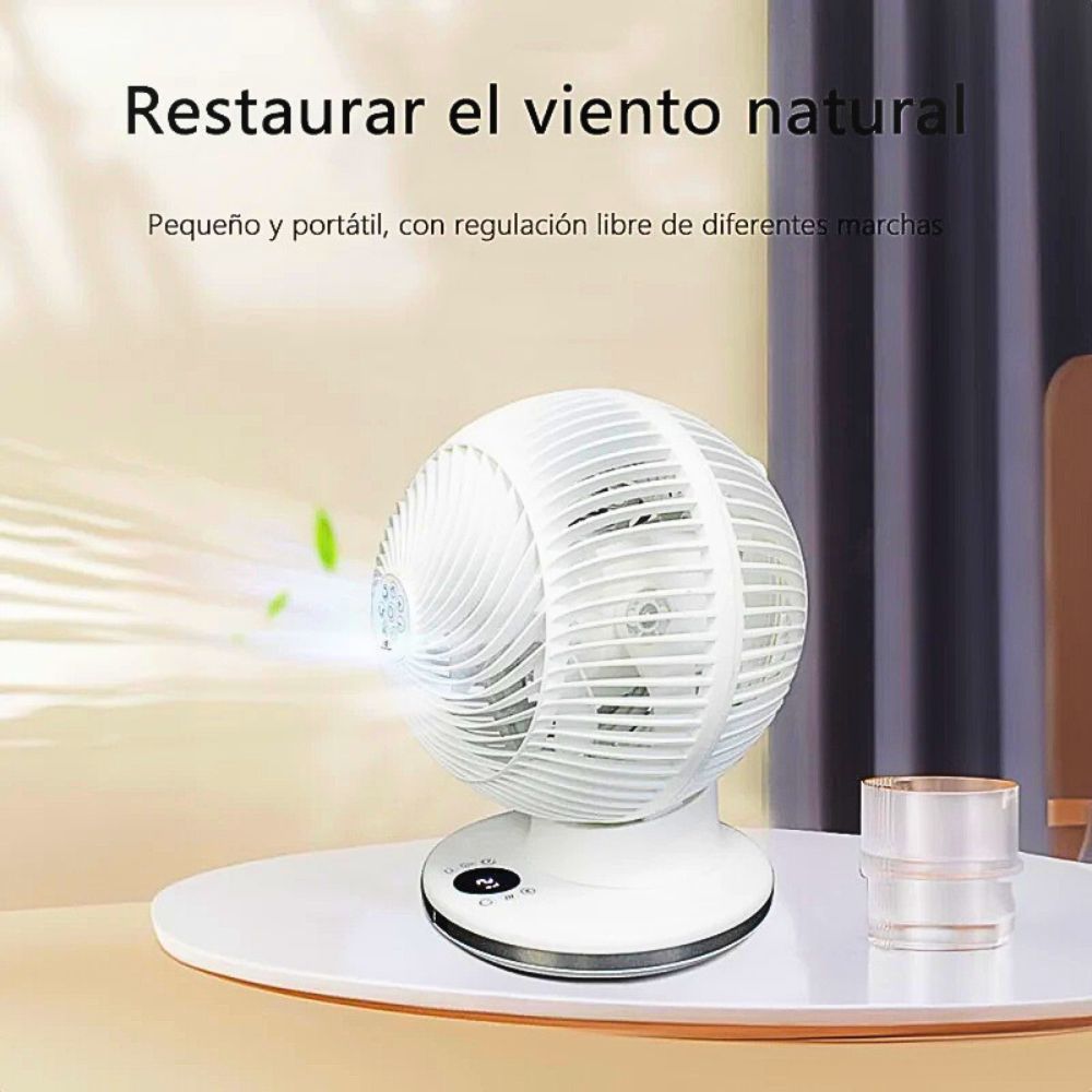 Foto 3 pulgar | Ventilador Redondo Oscilatorio 12 Velocidades Control Remoto