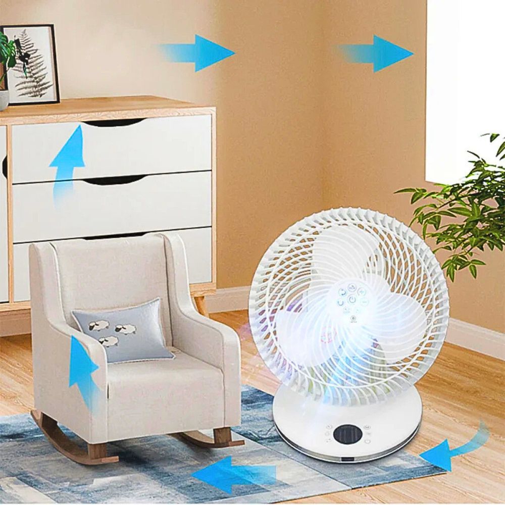 Foto 4 pulgar | Ventilador Redondo Oscilatorio 12 Velocidades Control Remoto