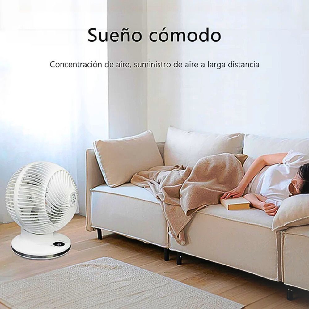 Foto 5 pulgar | Ventilador Redondo Oscilatorio 12 Velocidades Control Remoto
