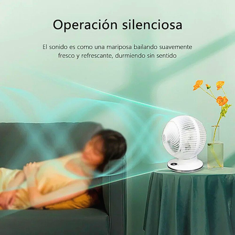 Foto 6 pulgar | Ventilador Redondo Oscilatorio 12 Velocidades Control Remoto