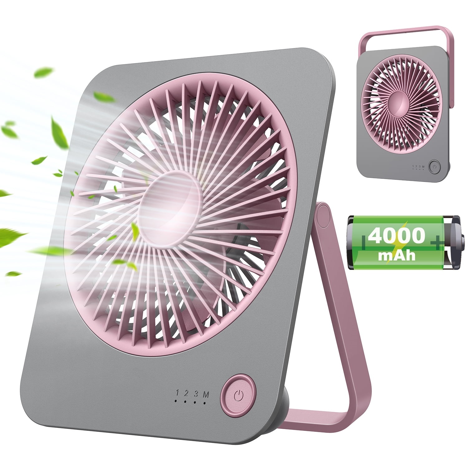 Foto 1 | Batería Recargable Ultrafina Genérica Para Ventilador De Mesa, Gris - Venta Internacional.