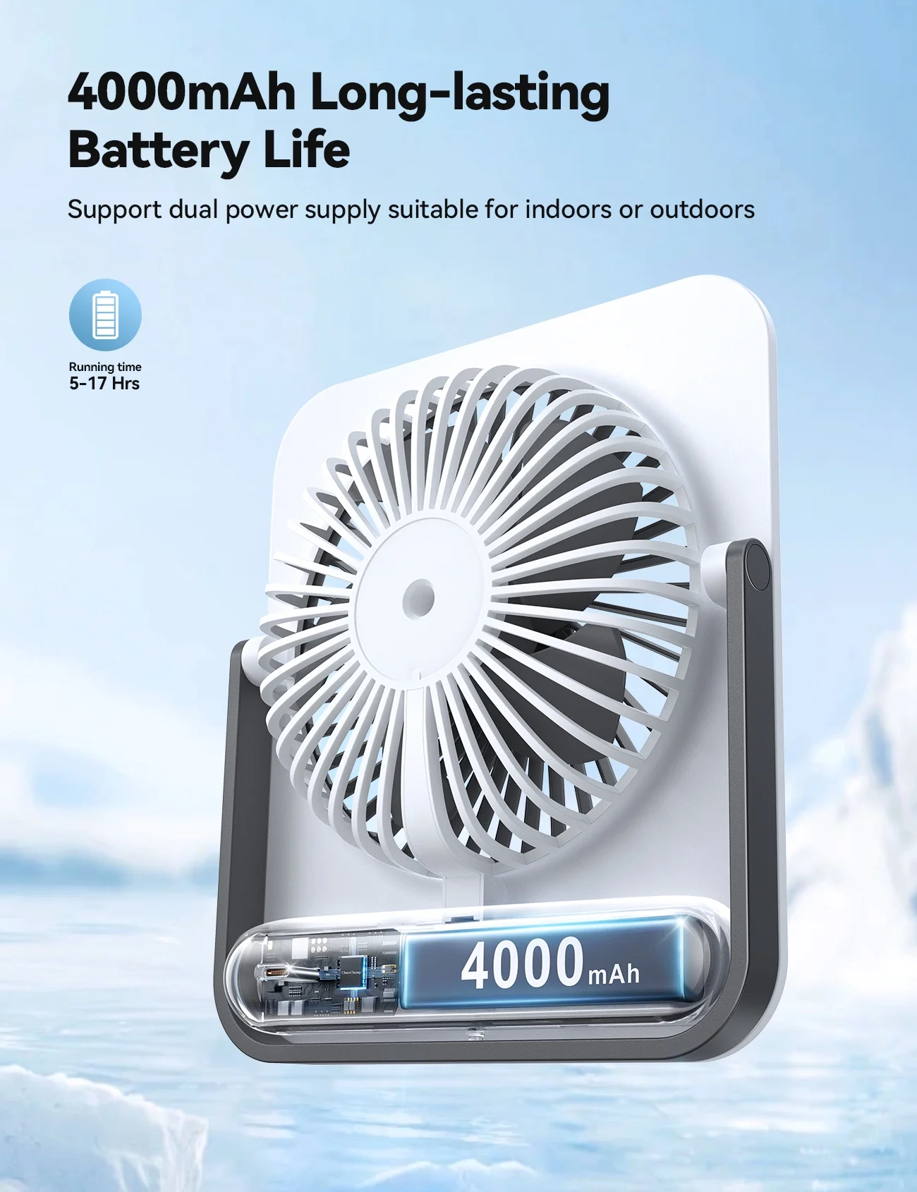 Foto 4 | Batería Recargable Ultrafina Genérica Personal Fan - Venta Internacional.