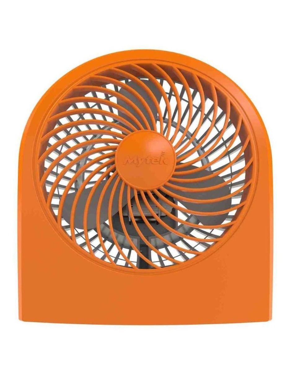 Foto 2 pulgar | Ventilador De Mesa Mytek 3199, 9'' 2 Velocidades, Naranja