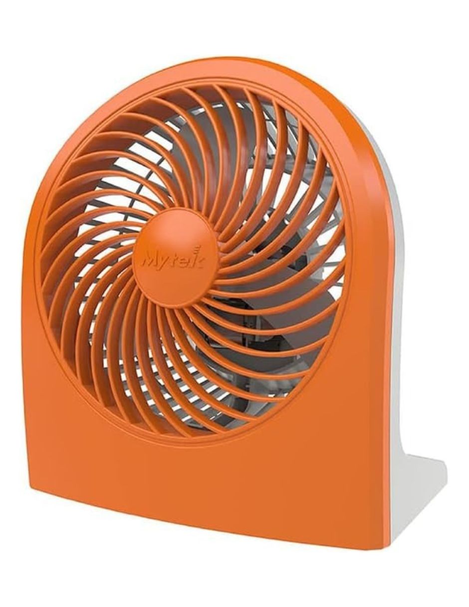 Foto 3 pulgar | Ventilador De Mesa Mytek 3199, 9'' 2 Velocidades, Naranja