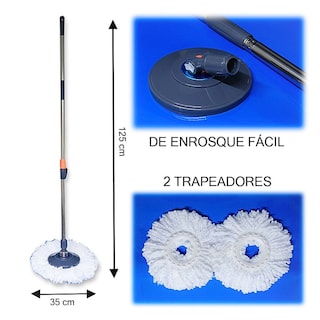 Foto 2 | Trapeador con Drenaje Escurridor Pedal Microfibra y Cubeta