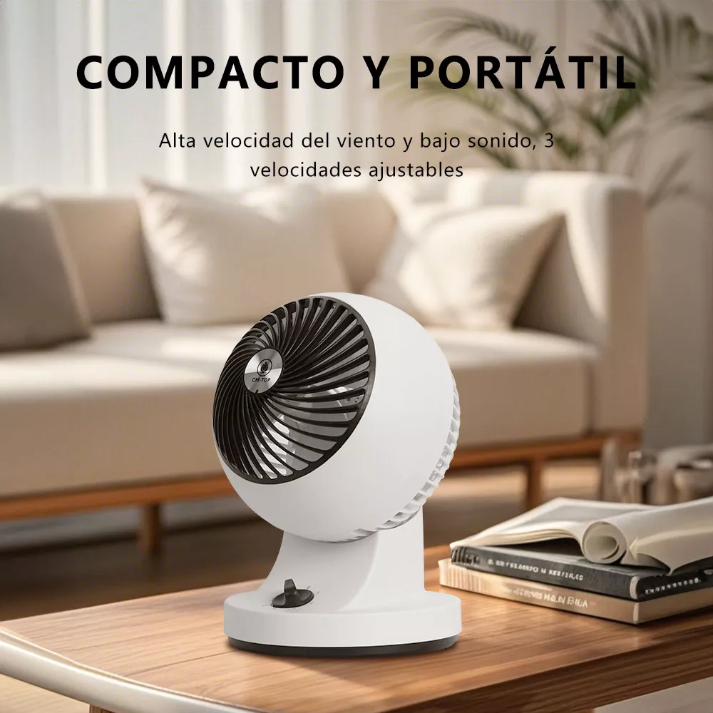 Foto 4 pulgar | Ventilador de Escritorio 3 Velocidades Portatil