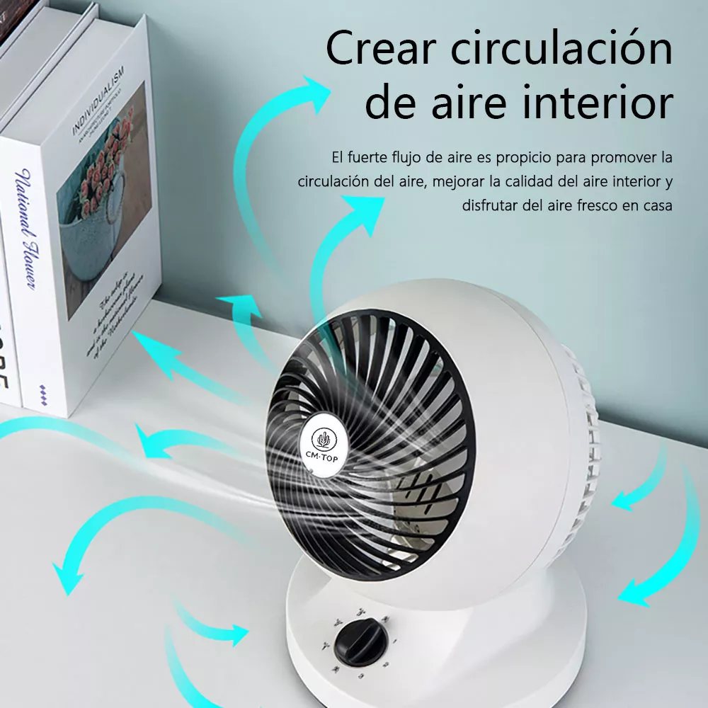 Foto 4 | Ventilador de Escritorio 3 Velocidades Portatil