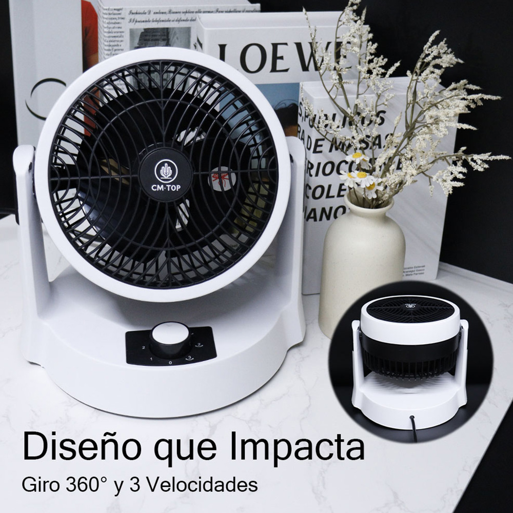 Foto 3 pulgar | Ventilador de Mesa Circulador 3 Velocidades