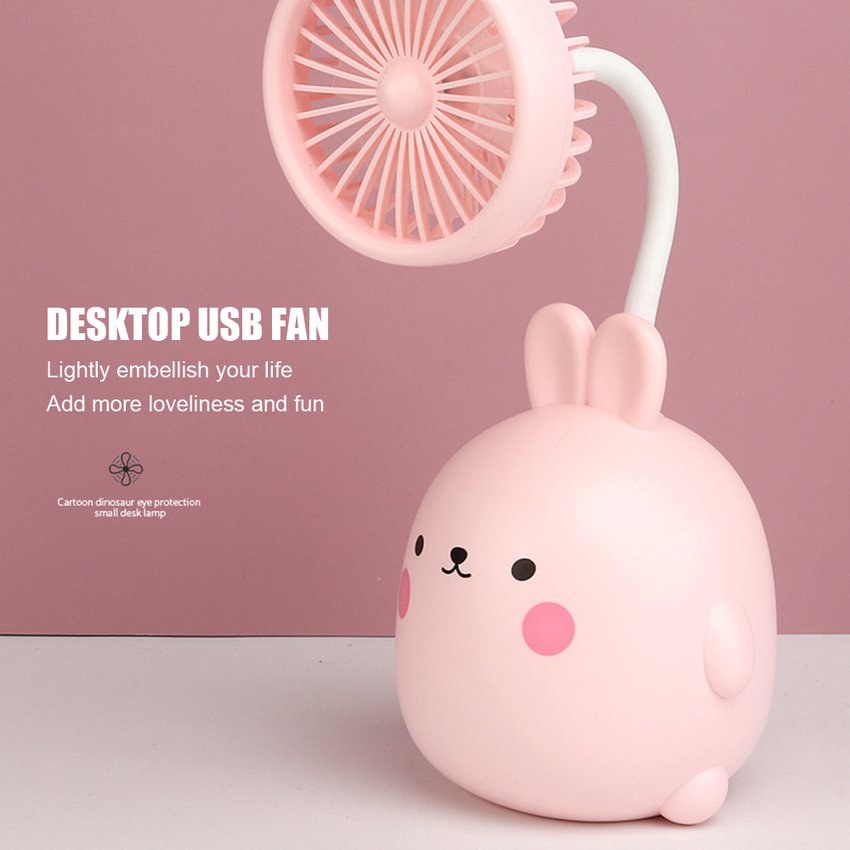 Foto 4 pulgar | Ventilador Usb Pequeño Y Ligero Con Lámpara De Escritorio Y Soporte Para Bolígrafos - Venta Internacional.