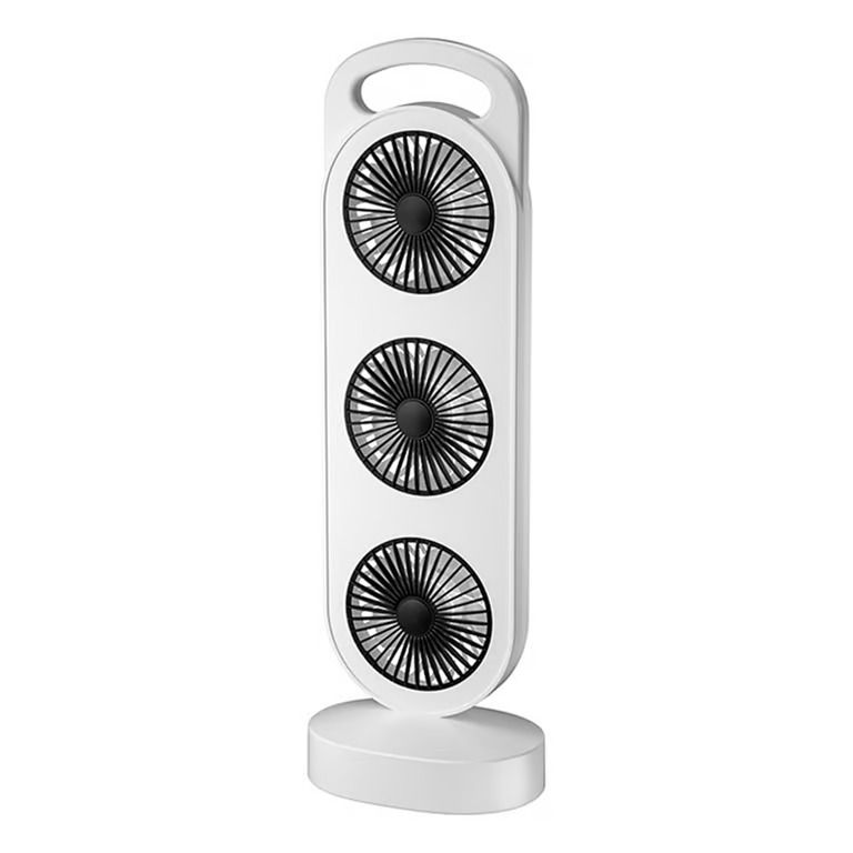 Foto 2 pulgar | Ventilador de Escritorio Diseño Turbina Triple Recargable