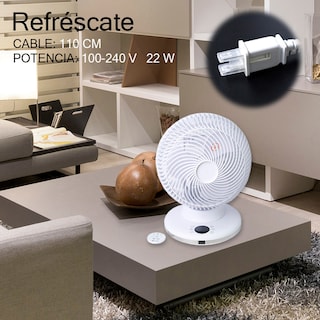 Foto 3 | Ventilador Redondo Oscilatorio 12 Velocidades Control Remoto