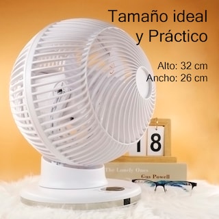 Foto 4 | Ventilador Redondo Oscilatorio 12 Velocidades Control Remoto