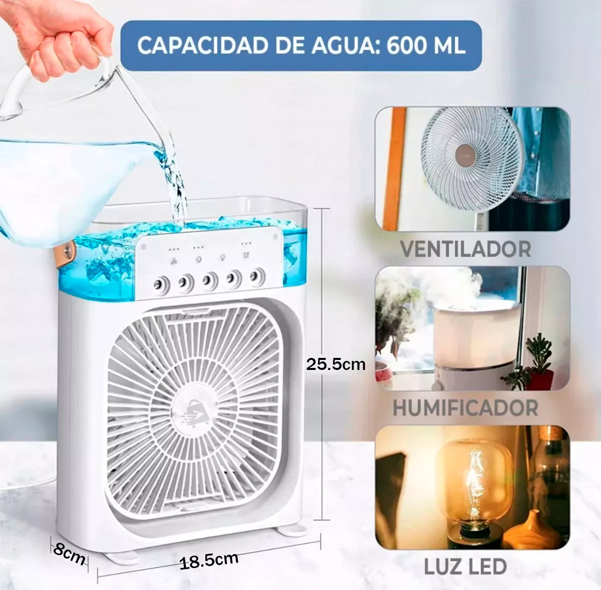 Foto 4 pulgar | Ventilador Portail De Escritorio