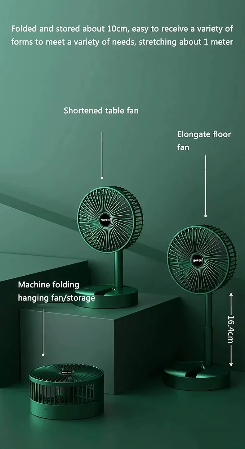 Foto 7 pulgar | Ventilador Telescopio Portátil Plegable Para Escritorio Usb