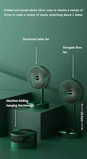 Foto 6 | Ventilador Telescopio Portátil Plegable Para Escritorio Usb