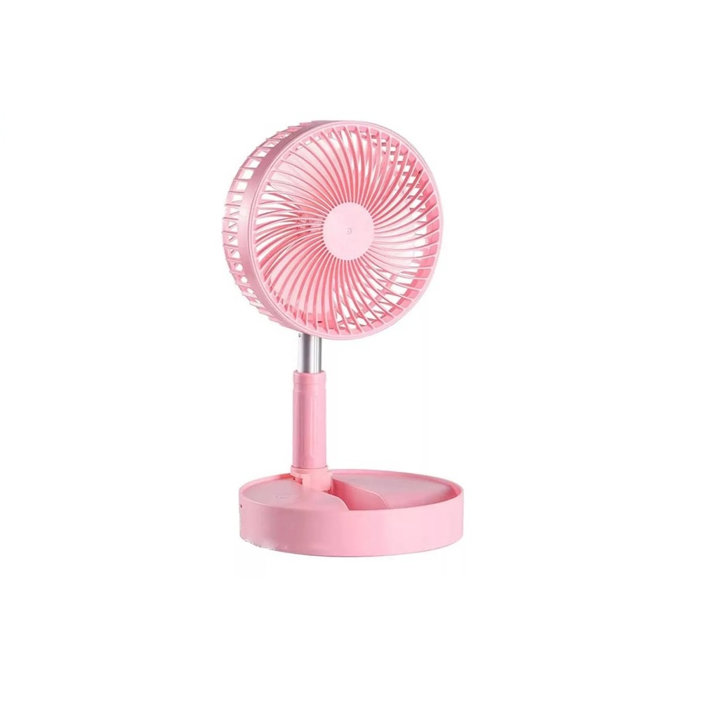 Foto 1 | Ventilador Portátil de Escritorio Recargable Rosa