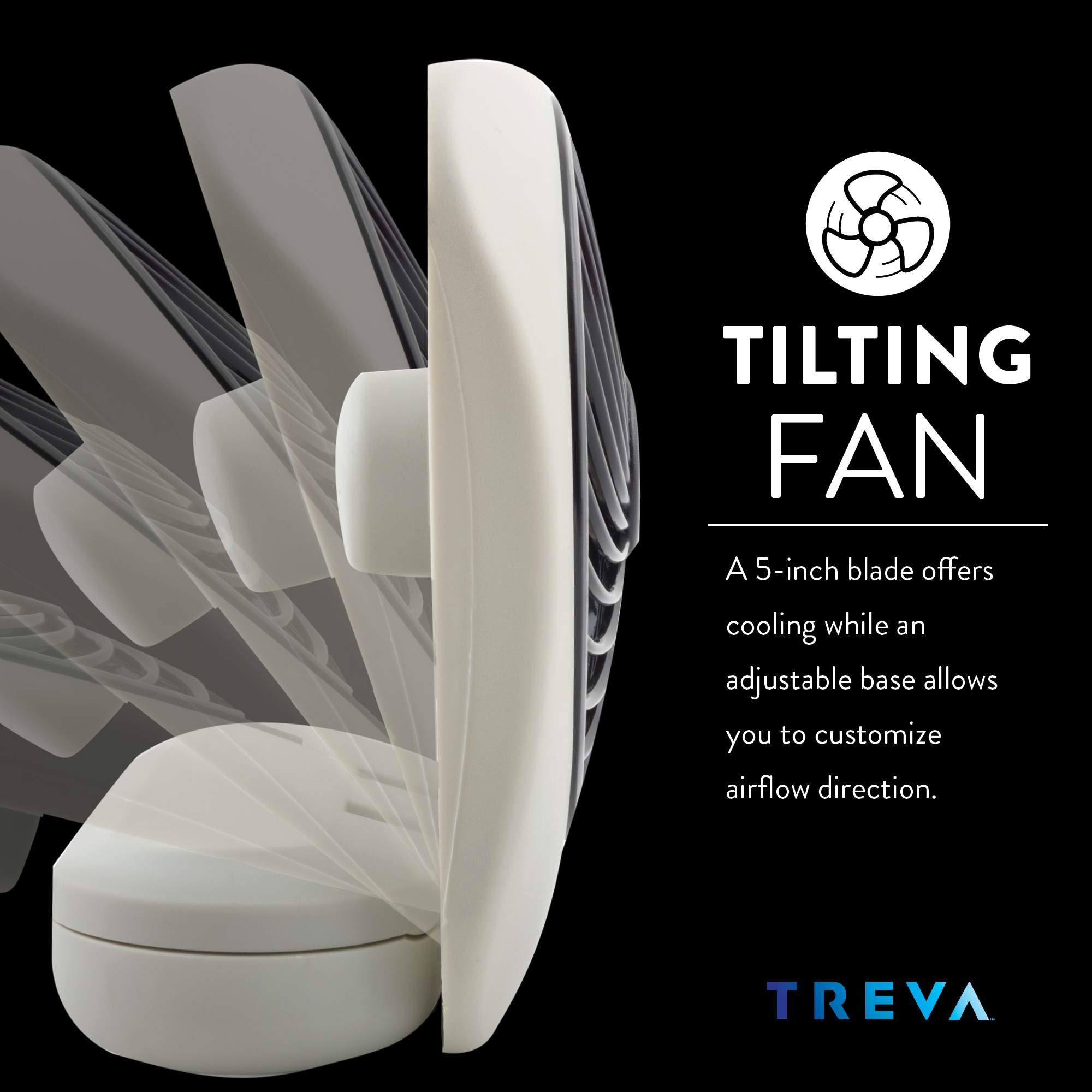 Foto 6 pulgar | Ventilador Con Pilas O2cool Treva De 5 Pulgadas Y 2 Velocidades, Color Gris - Venta Internacional.