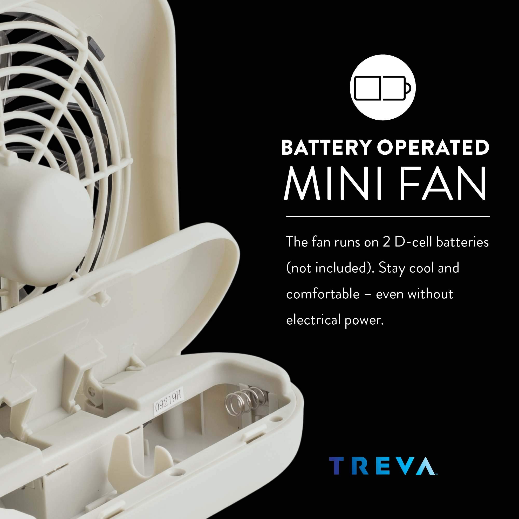 Foto 7 pulgar | Ventilador Con Pilas O2cool Treva De 5 Pulgadas Y 2 Velocidades, Color Gris - Venta Internacional.