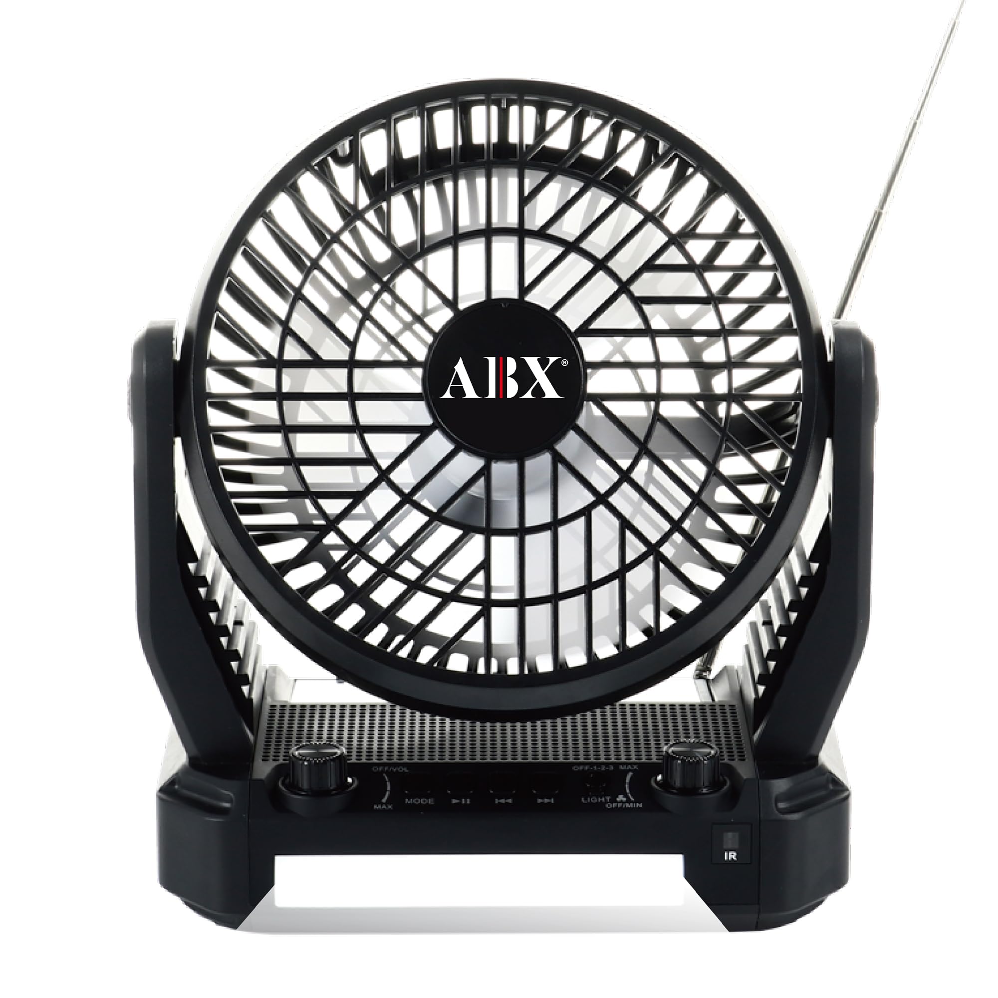 Foto 2 pulgar | Luz De Radio Con Altavoz Portátil Con Ventilador Y Gancho Audiobox Rxf-40 - Venta Internacional.