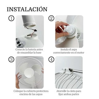 Foto 5 | Ventilador Recargable Portátil Solar
