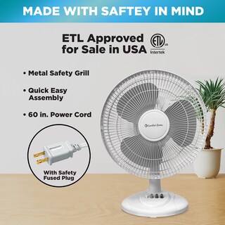 Foto 5 | Ventilador de Mesa Comfort Zone 40 cm 3 Velocidades - Venta Internacional