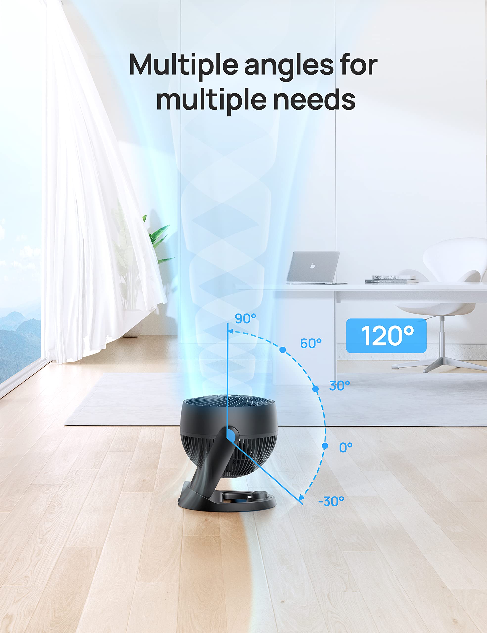 Foto 6 pulgar | Ventilador de Mesa Dreo 12 Pulgadas 70 Pies Flujo de Aire 28 Db - Venta Internacional