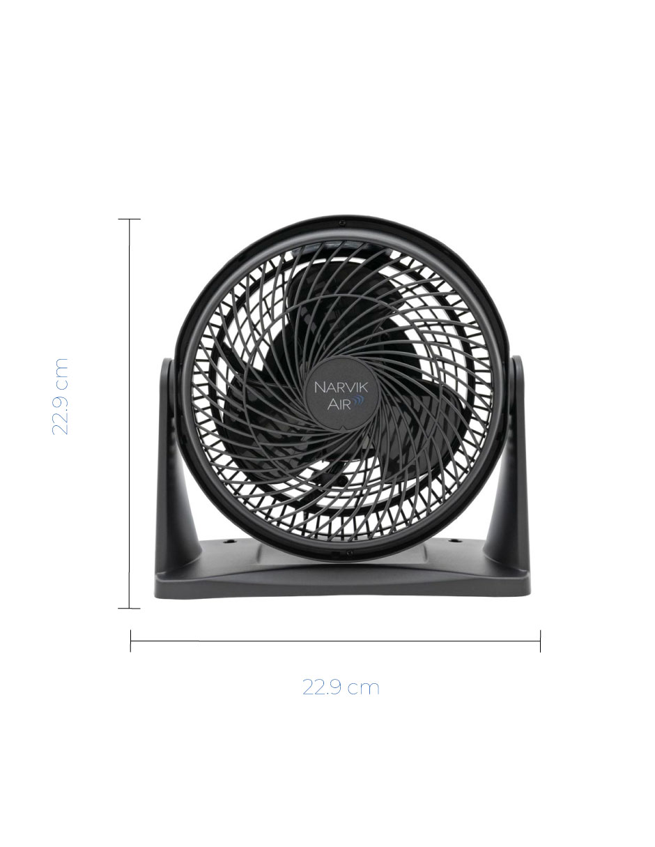 Foto 8 | Narvik Ventilador De 9 Pulgadas 2 En 1: Piso Y Pared 33w Silencioso Con Aspas Plásticas